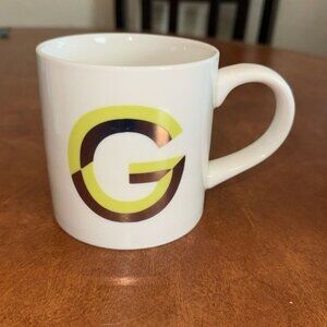 Opalhouse Stoneware Monogram G Coffee Mug 12 Oz Dishwasher & Microwave Safe
